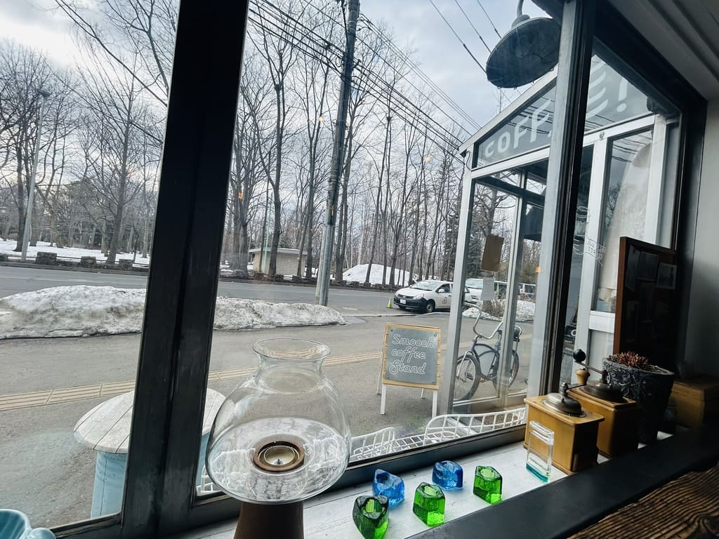 札幌の中島公園の前にあるスチームコーヒースタンド